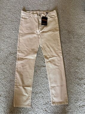 Zegna Roccia Slim Jeans NWT Sz 36 Light Beige